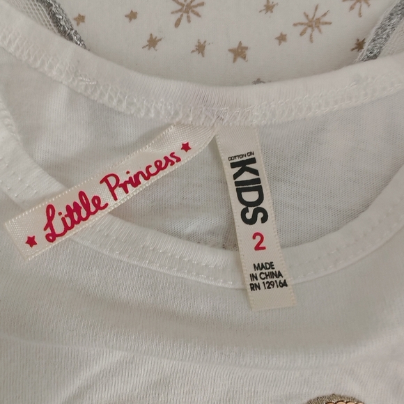 2/25 Little Princess Unicorn Tank Top with butterflies  wings - Picture 8 of 9